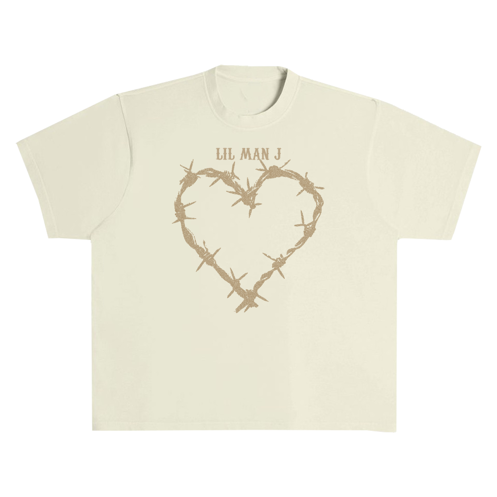 Barbed Heart Cream Heavy Boxy Tee